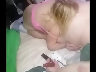 LizT8M munching her husband TonyT8M 's Asshole as penance for disobedience.  She accepts her punishment & gladly eats his Ass until she get the Virgin Fart in her jaws she so deserves.