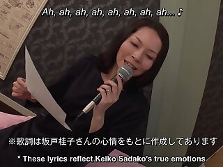 Mature Japanese wife sings ultra-kinky karaoke and has sex